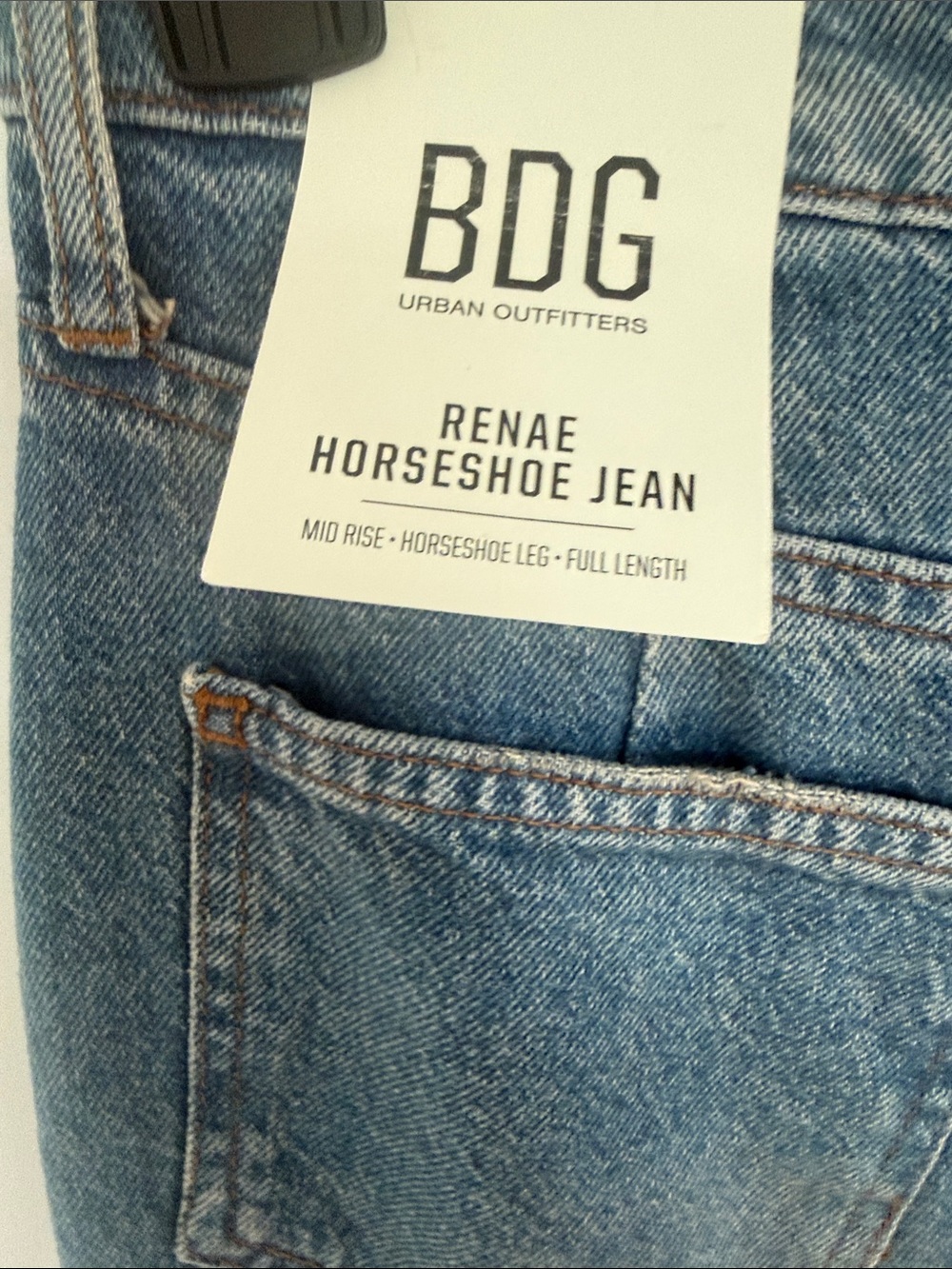 BDG Blue Wide Leg Barrel Jeans - Picture 6 of 8